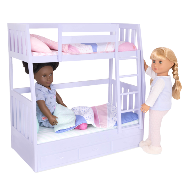 BD37882_Dream-Bunks-doll-bunk-beds-lilac-with-Gloria-and-Jovie01